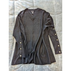 Black oversized sweater